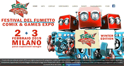 Desktop Screenshot of festivaldelfumetto.com