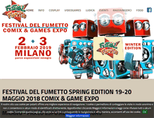 Tablet Screenshot of festivaldelfumetto.com